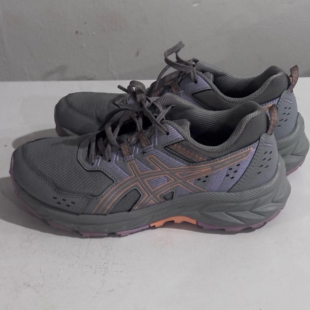 ASICS Gel-Venture 9 Gray & Purple Sneakers Athletic Women’s Size 6.5